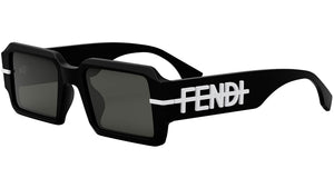 Fendigraphy Black Rectangular Sunglasses