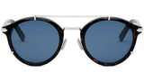 DiorBlackSuit R7U Havana Round Sunglasses