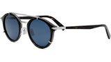 DiorBlackSuit R7U Havana Round Sunglasses