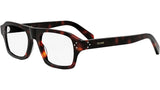 CELINE 3 Dots Dark Havana Rectangular Eyeglasses