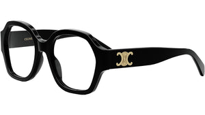 Triomphe Black Geometric Eyeglasses