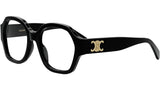 Triomphe Black Geometric Eyeglasses