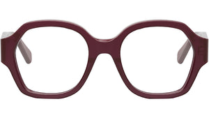 Triomphe Milky Bordeaux Geometric Eyeglasses