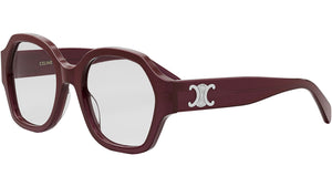 Triomphe Milky Bordeaux Geometric Eyeglasses