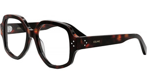 CELINE 3 Dots Dark Havana Geometric Eyeglasses