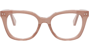 CELINE Thin Milky Pink Glitter Cat eye Eyeglasses