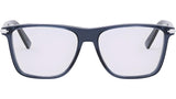 DiorBlackSuitO 18I Blue Geometric Eyeglasses