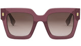 Fendi Roma Purple Square Sunglasses