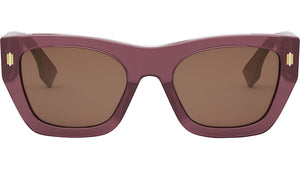 Fendi Roma Purple Rectangular Sunglasses