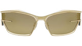 Giv Cut CL Gold Geometric Sunglasses