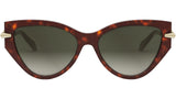 Serpenti Havana Cat Eye Sunglasses