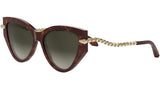 Serpenti Havana Cat Eye Sunglasses