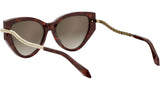 Serpenti Havana Cat Eye Sunglasses