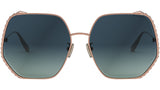 Serpenti Rose Geometric Sunglasses