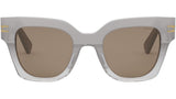 B.zero1 Gray Geometric Sunglasses