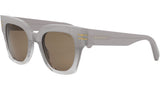 B.zero1 Gray Geometric Sunglasses