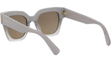 B.zero1 Gray Geometric Sunglasses