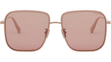 B.zero1 Rose Gold Square Sunglasses