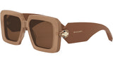 Serpenti Brown Geometric Sunglasses