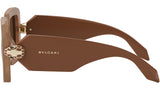 Serpenti Brown Geometric Sunglasses