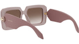 Serpenti Havana Geometric Sunglasses