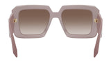 Serpenti Havana Geometric Sunglasses