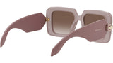 Serpenti Havana Geometric Sunglasses