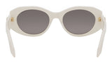 Serpenti Forever White Oval Sunglasses