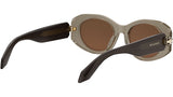 Serpenti Forever Brown Oval Sunglasses