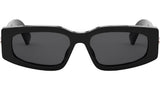 B.zero1 Black Rectangular Sunglasses