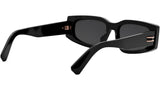 B.zero1 Black Rectangular Sunglasses