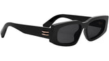 B.zero1 Black Rectangular Sunglasses