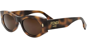 Fendi Roma Havana Oval Sunglasses