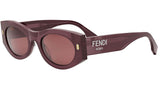 Fendi Roma Violet Oval Sunglasses