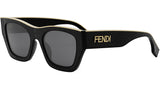 Fendi Roma Black Square Sunglasses