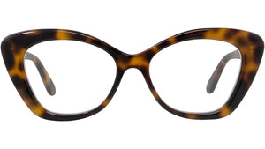 Curvy Havana Butterfly Eyeglasses