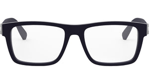 Aluminum Blue Rectangular Eyeglasses