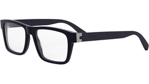 Aluminum Blue Rectangular Eyeglasses