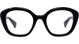 1970 Black Geometric Eyeglasses