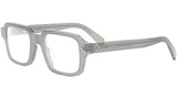 CELINE 3 Dots Transparent Sage Rectangular Eyeglasses