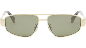 Metal Triomphe Shiny Gold Pilot Sunglasses