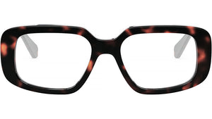 CELINE 3 Dots Red Havana Rectangular Eyeglasses