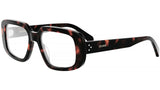 CELINE 3 Dots Red Havana Rectangular Eyeglasses