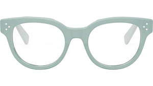 CELINE 3 Dots Green Round Eyeglasses