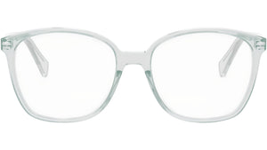 CELINE Thin Green Geometric Eyeglasses