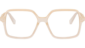 CELINE Thin Orange Geometric Eyeglasses