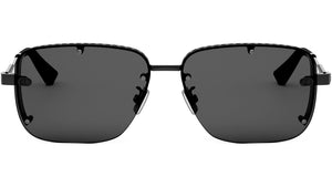 NeoDior S4U Black Rectangular Sunglasses