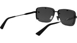 NeoDior S4U Black Rectangular Sunglasses