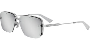 NeoDior S4U Silver Rectangular Sunglasses