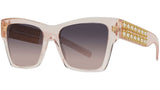 Plumetis Pink Geometric Sunglasses